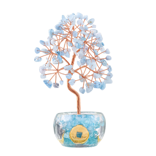 Aquamarine - Feng Shui Crystal Tree