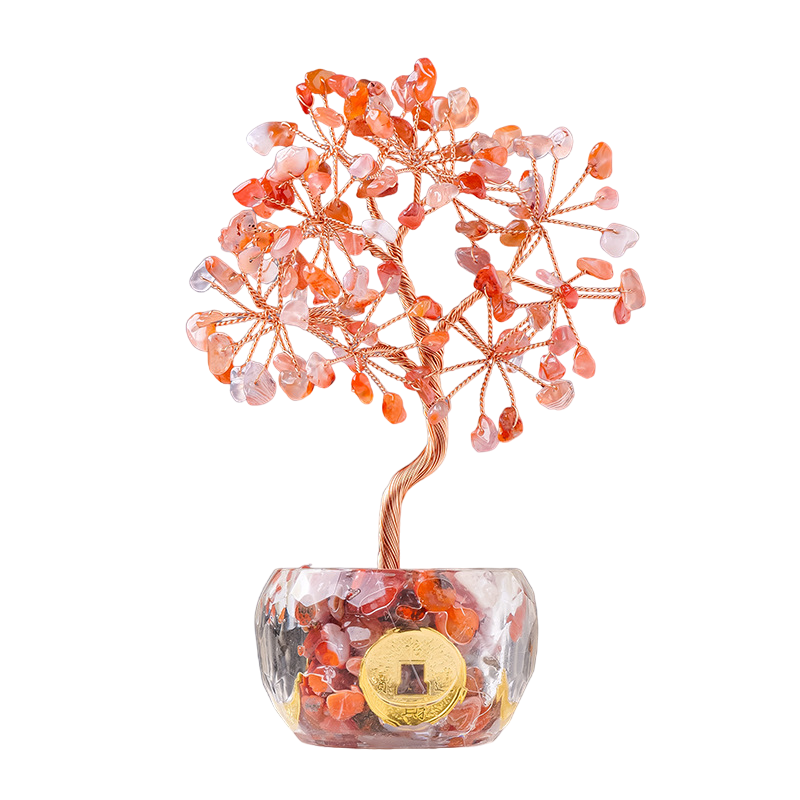 Red Agate - Feng Shui Crystal Tree