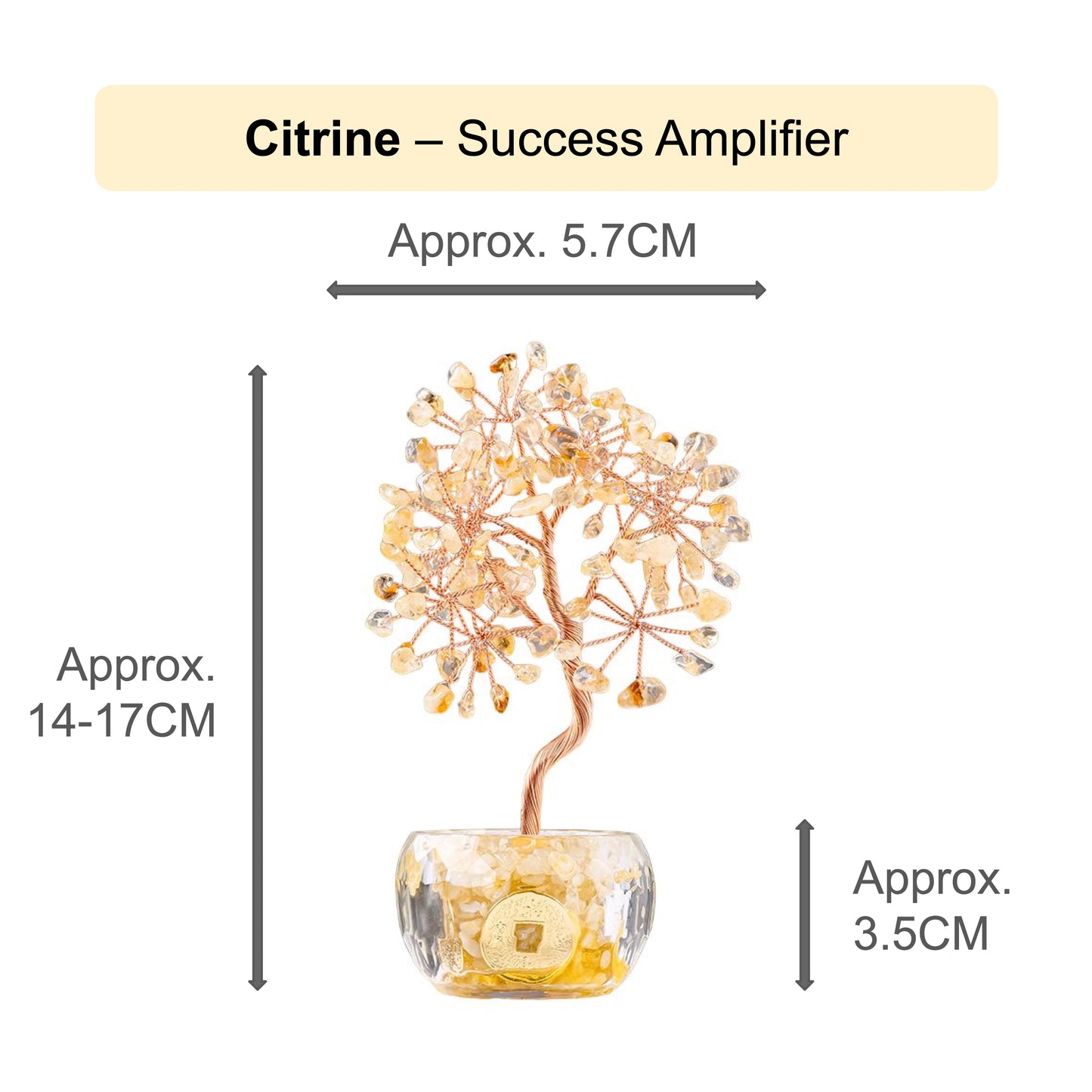 Citrine - Feng Shui Crystal Tree