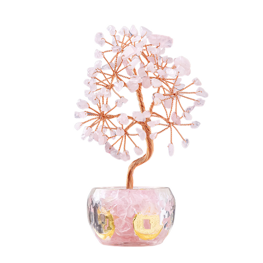 Rose Quartz - Feng Shui Crystal Tree