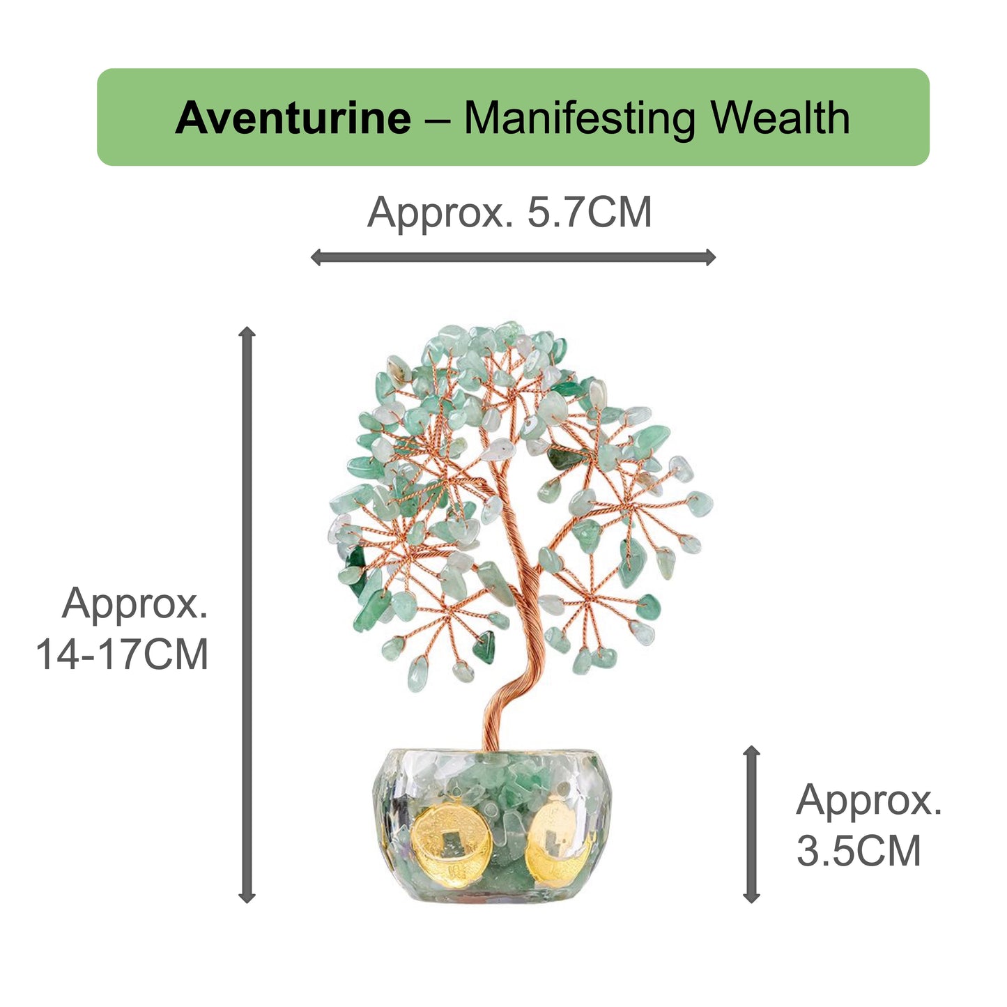 Aventurine - Feng Shui Crystal Tree